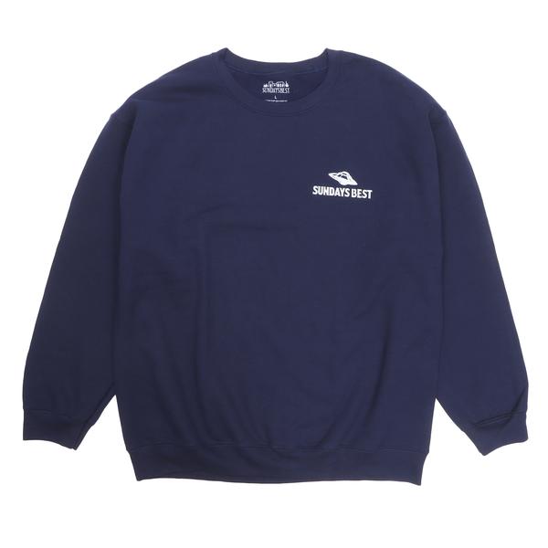 SUNDAYS BEST UFO クルーネック スエット ブルー S