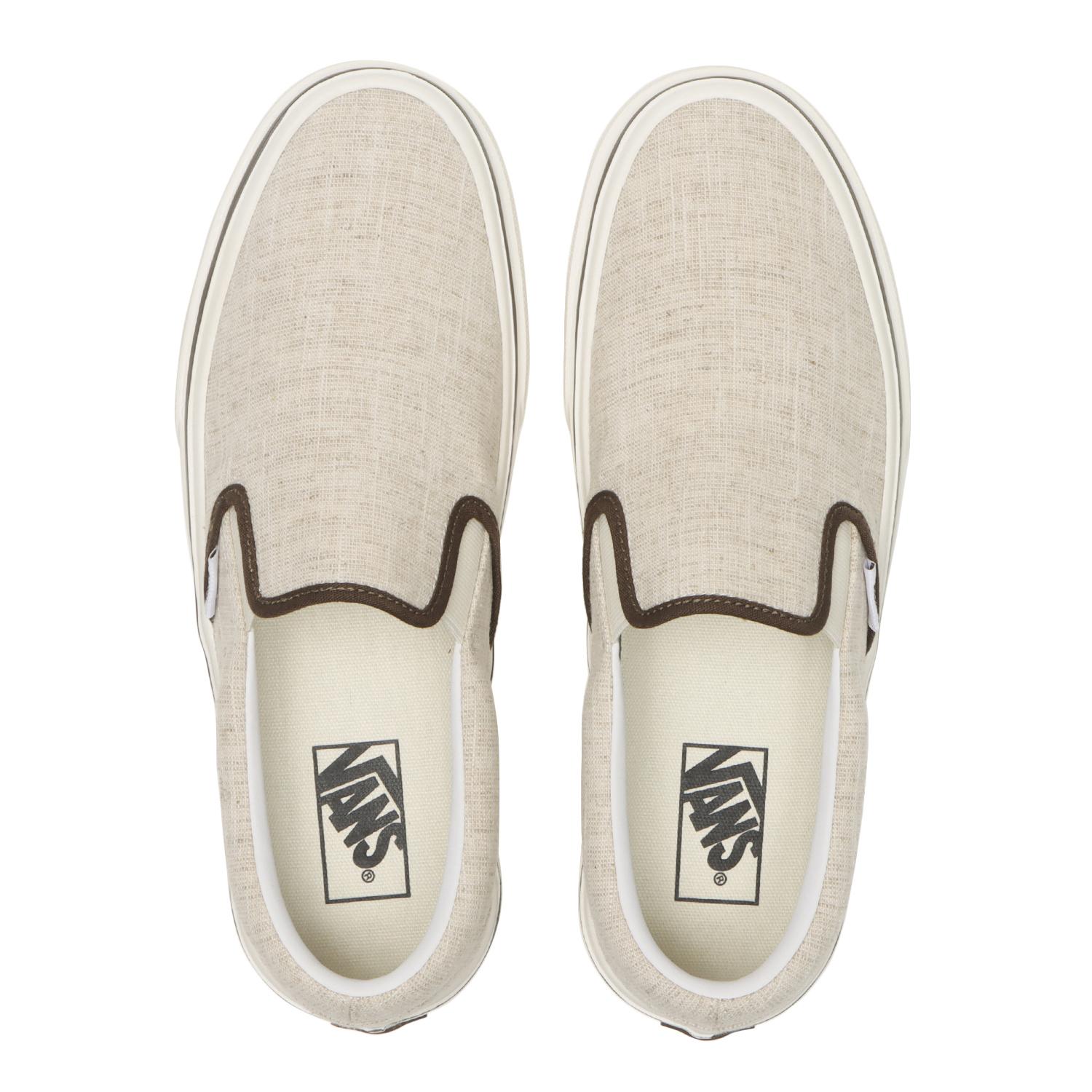国内配送 VANS SLIP ON LITE NATURAL/WHISPER VANS】 ヴァンズ SLIP ON LITE スリッポンライト V98 LITE HEMP