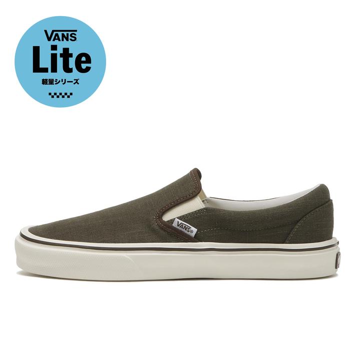 yVANSz @Y SLIP ON LITE Xb|Cg V98 LITE HEMP GREEN/WHISPER 9(27cm)