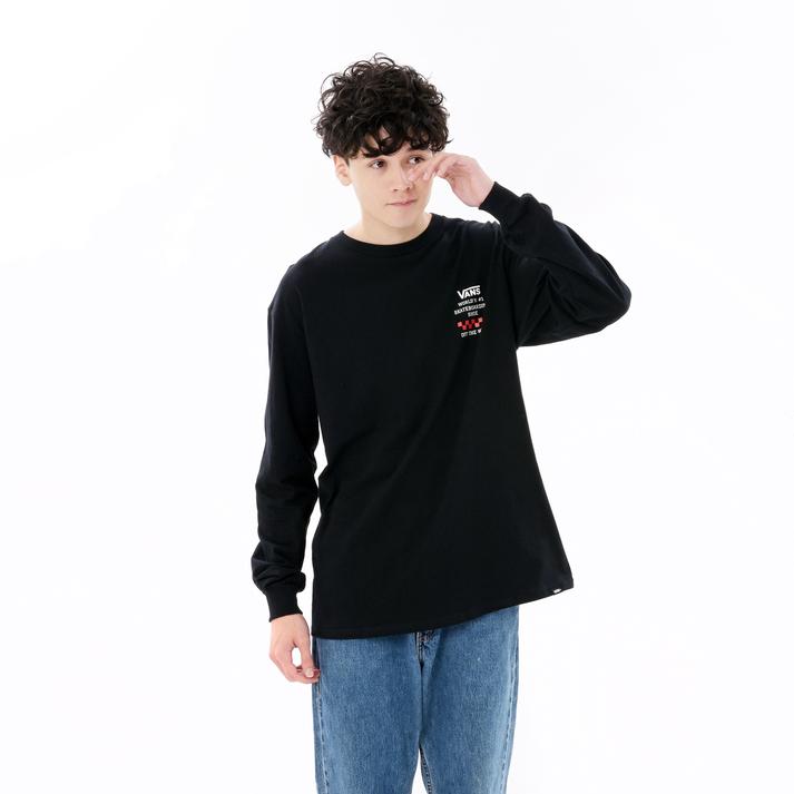 VANS �����O�X���[�u BLACK