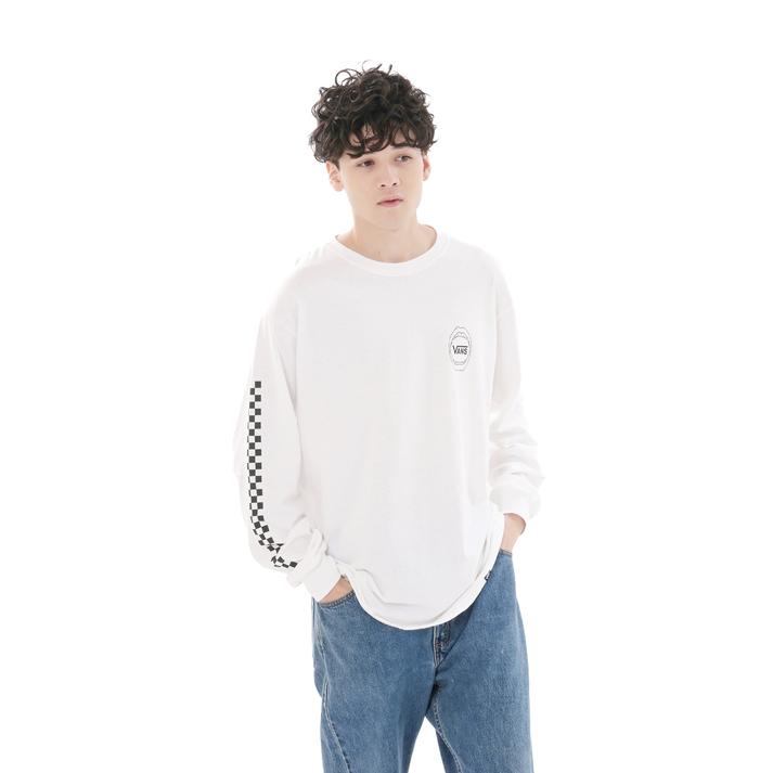 VANS �����O�X���[�u WHITE