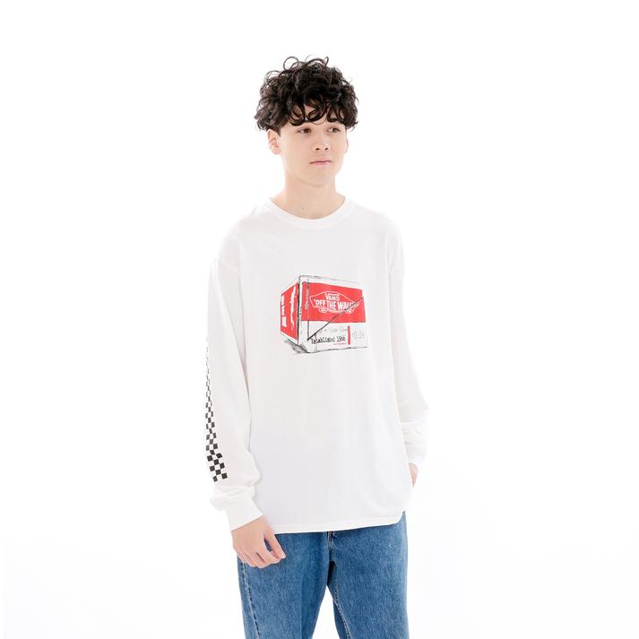 VANS �����O�X���[�u WHITE