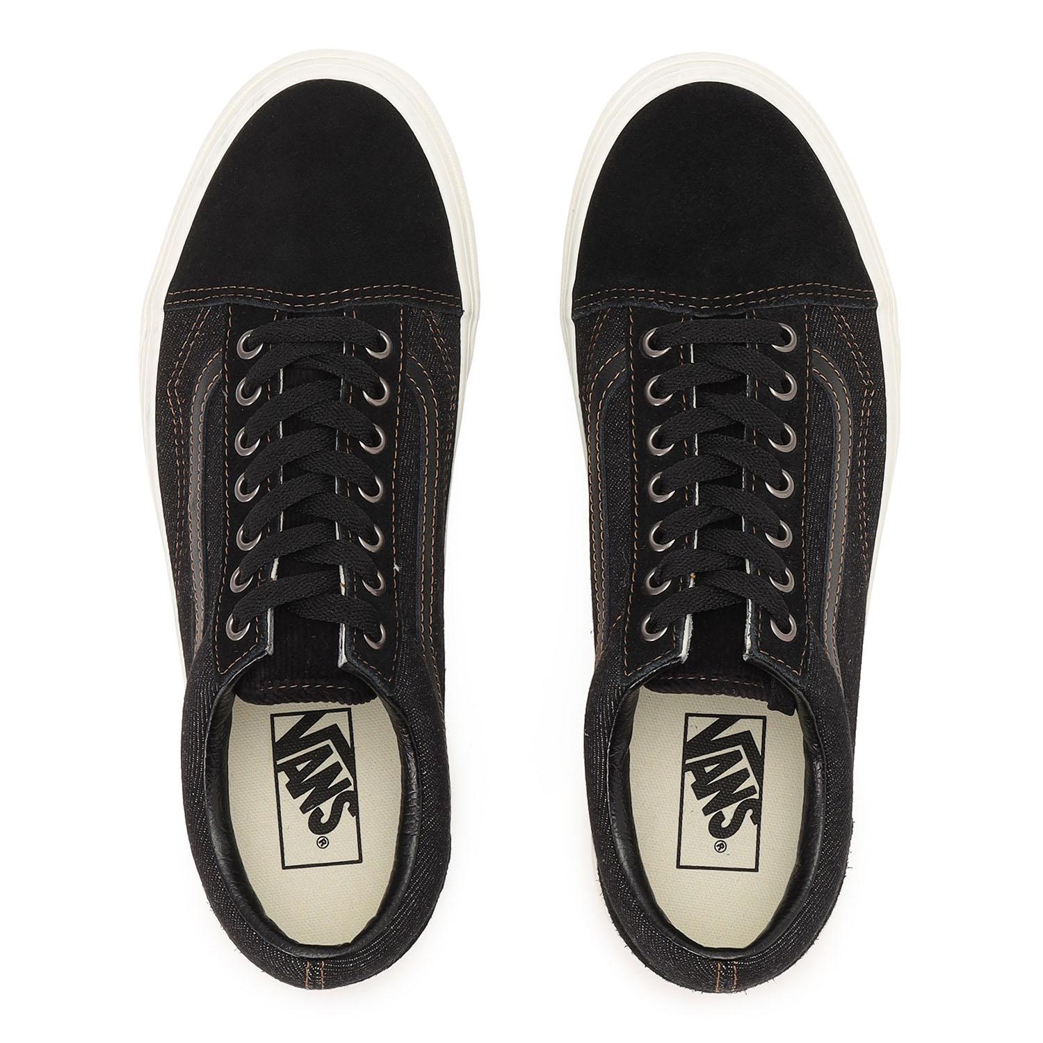 VANS : デニムオールドスクール 27cm VANS バンズ オールドスクール ネイビー×デニム - メルカリ