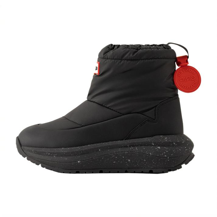 yz fB[X yHUNTERz n^[ U HUNTER GRIP SHORT SNOW BOOT U HUNTER GRIP SHORT SNOW BOOT UFS7100NYL_POP BLACK 23cm