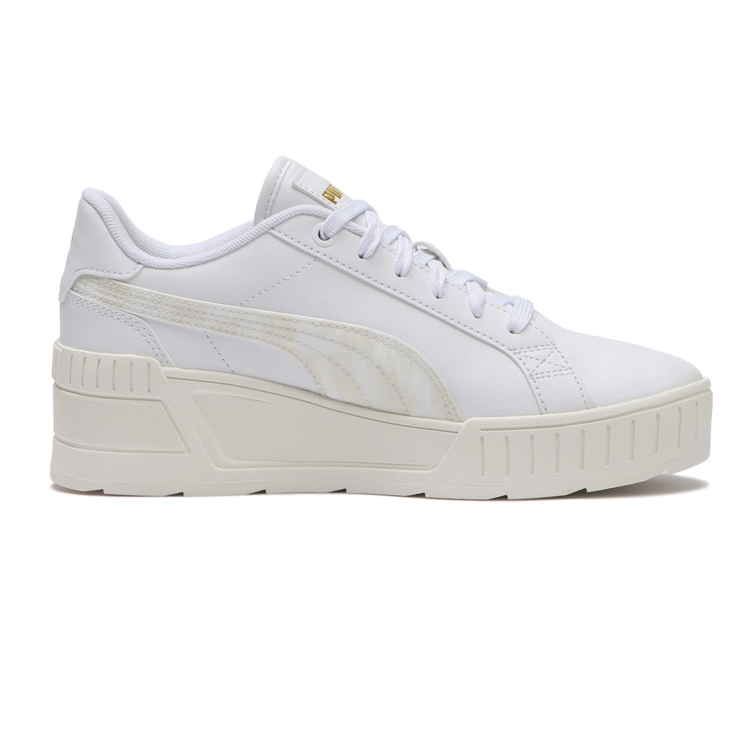 たーこ美品PUMA カルメン ANIMAL *01WHT/BLK　厚底 PUMA】 プーマ KARMEN ANIMAL カルメン ANIMAL 391285 ABC-MART