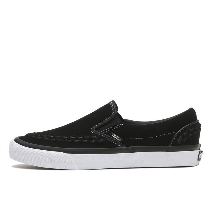 yz yVANSz @Y SLIP ON Xb| V98CF I.LACE BLACK/WHITE 6H(24.5cm)