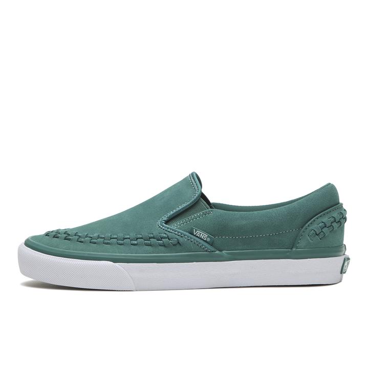yVANSz @Y SLIP ON Xb| V98CF I.LACE GREEN/WHITE 4H(22.5cm)