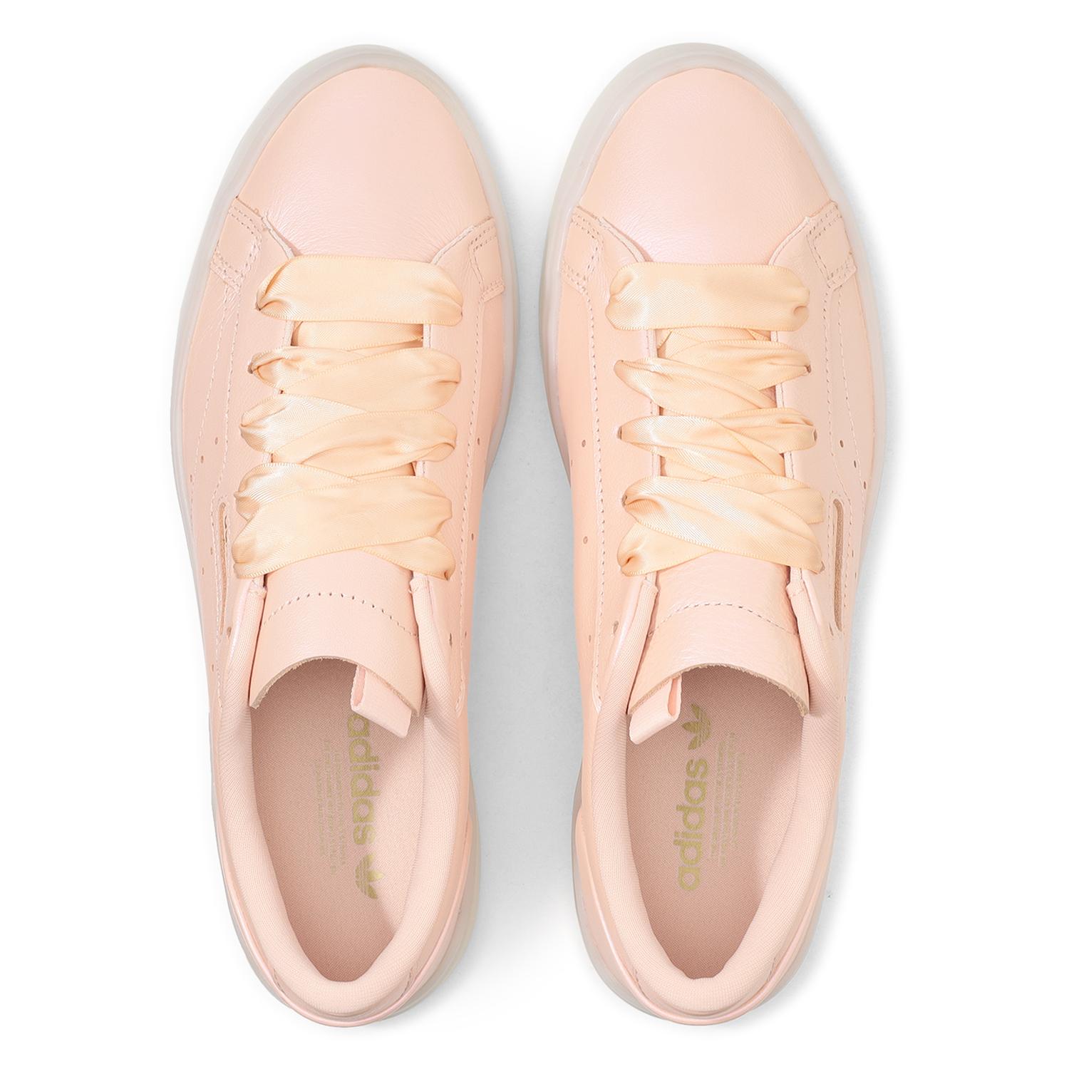 レディース 【ADIDAS】SLEEK W POWD/POWD/OFFW 国内発送 セール】ADIDAS アディダス SLEEK W スリーク W JS1619 POWD