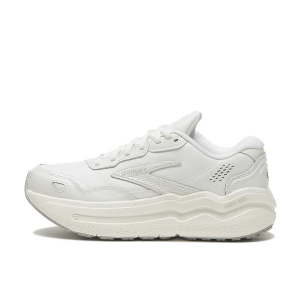 BROOKS ウィメンズ ゴースト マックス レザー ホワイト 23cm