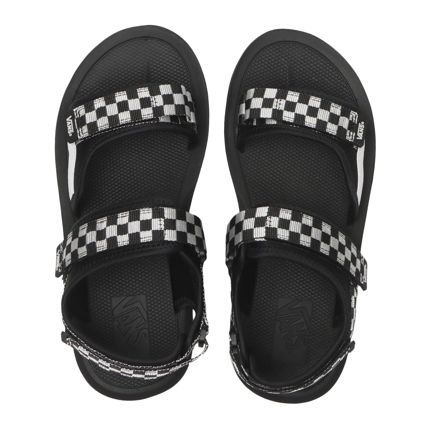 すぐ届く【VANS】キシリッシュ サンダル VANS】 ヴァンズ XYLISH キシリッシュ V5168 BLK/WHT/CHK | ABC