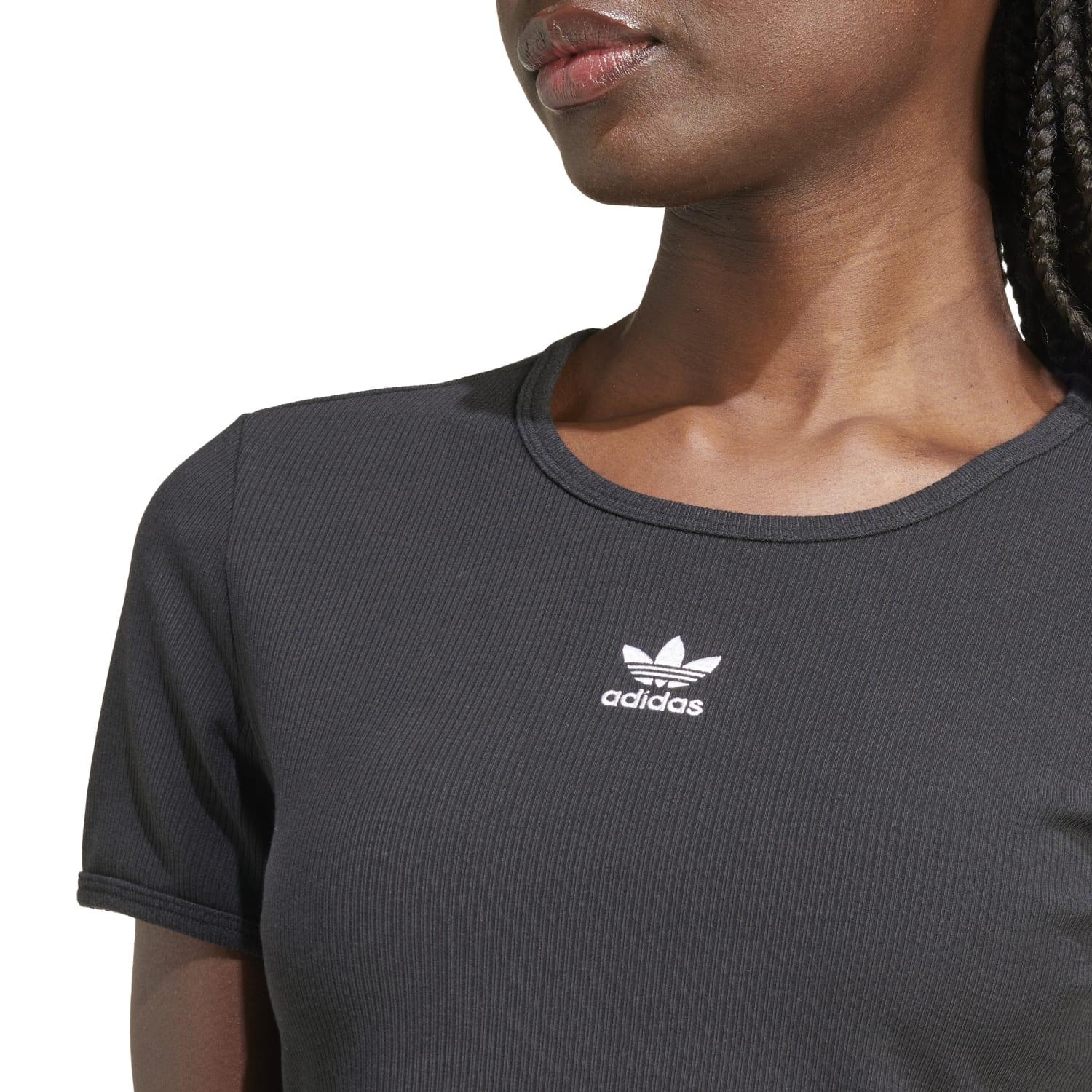 レディース 【adidas】 アディダス W ESS RIB TEE ショートスリーブ