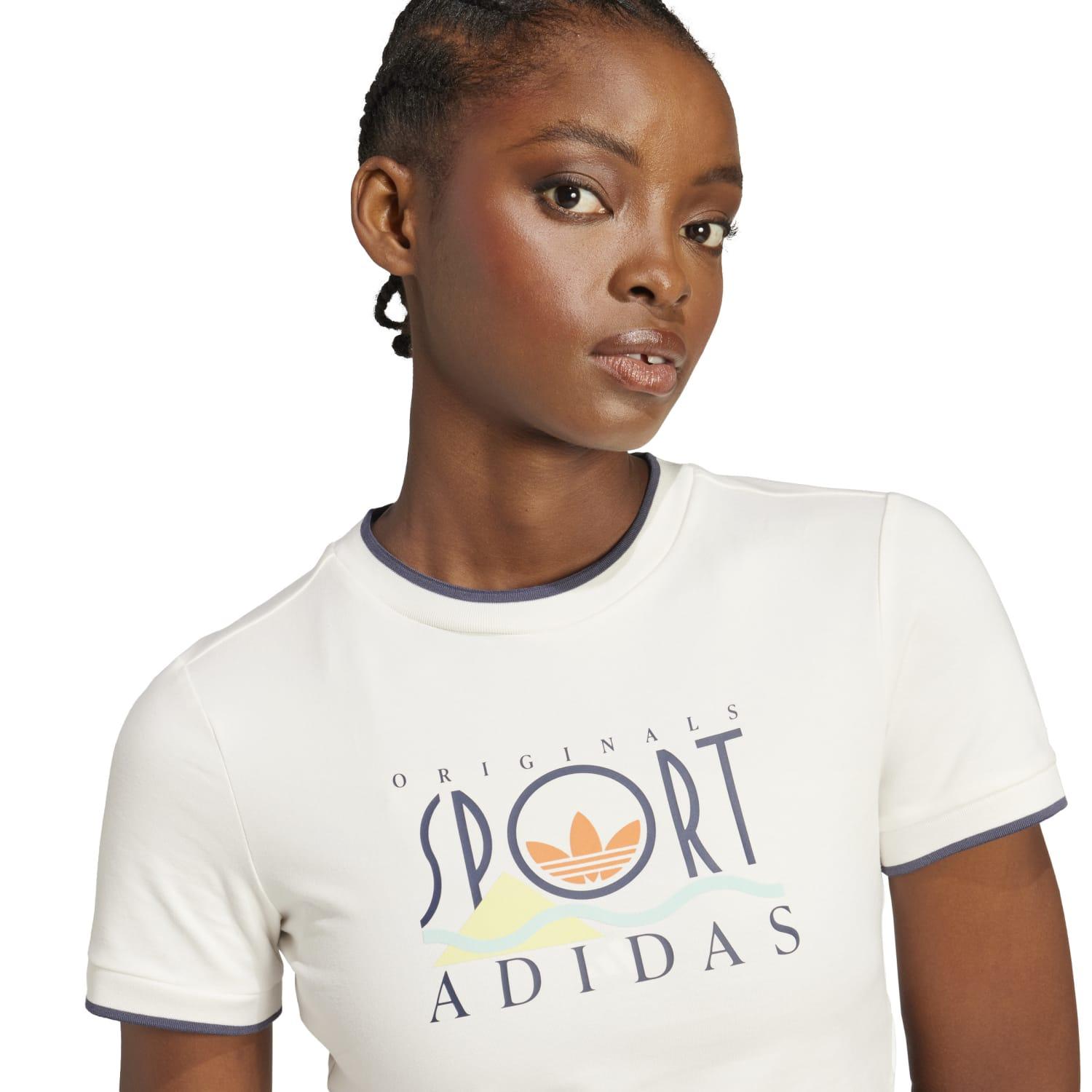 売れ筋商品|||アディダス Tシャツ レディース トップス MATERNITY - Print T-shirt - white adidas アディダス レディース 半袖 Tシャツ Tech Illustrate