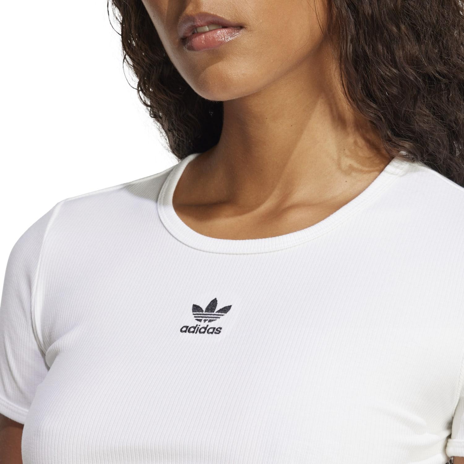 レディース 【adidas】 アディダス W ESS RIB TEE ショートスリーブ