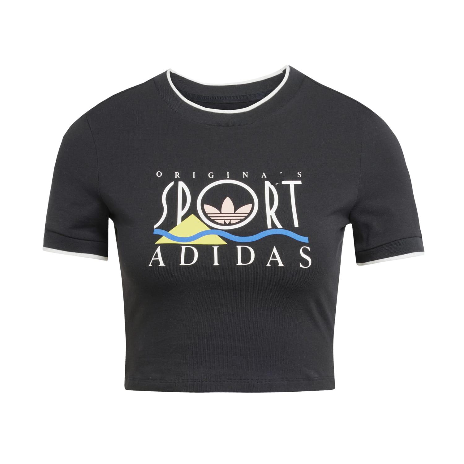 レディース 【adidas】 アディダス W GRAPHIC BABY TEE ショート