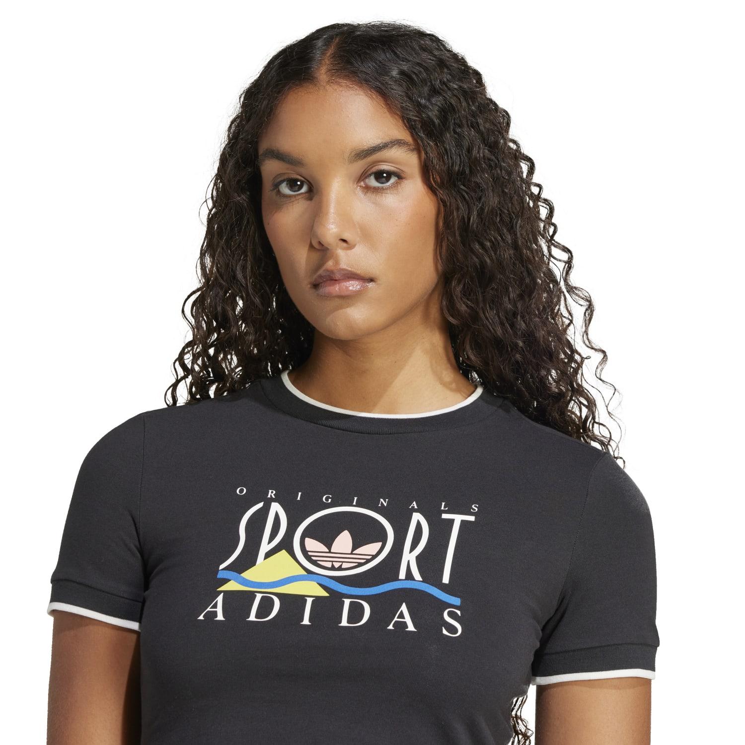 レディース 【adidas】 アディダス W GRAPHIC BABY TEE ショート