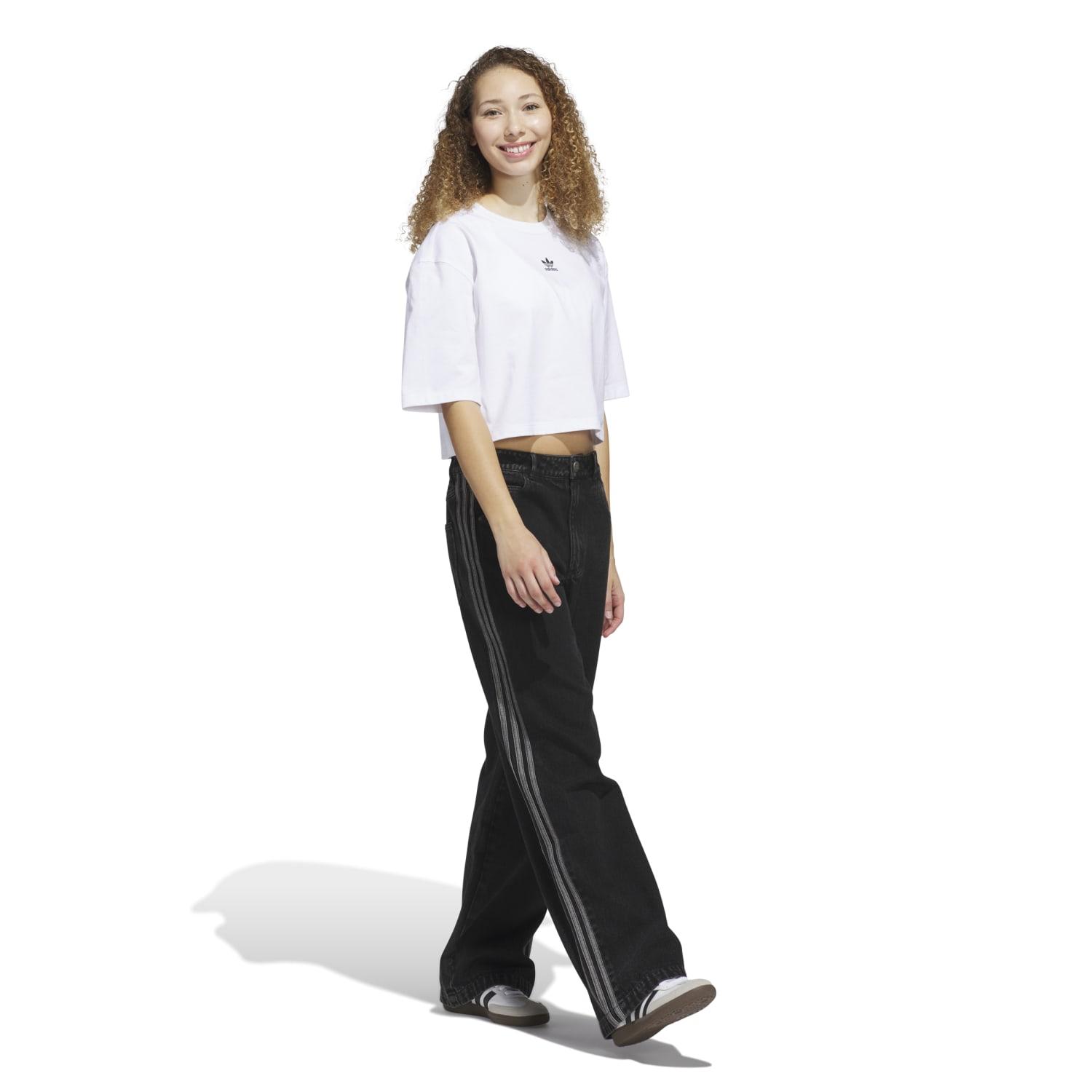 レディース 【adidas】W ESS CROP TEE BLACK 国内発送 レディース 【adidas】 アディダス W ESS CROP TEE ショート