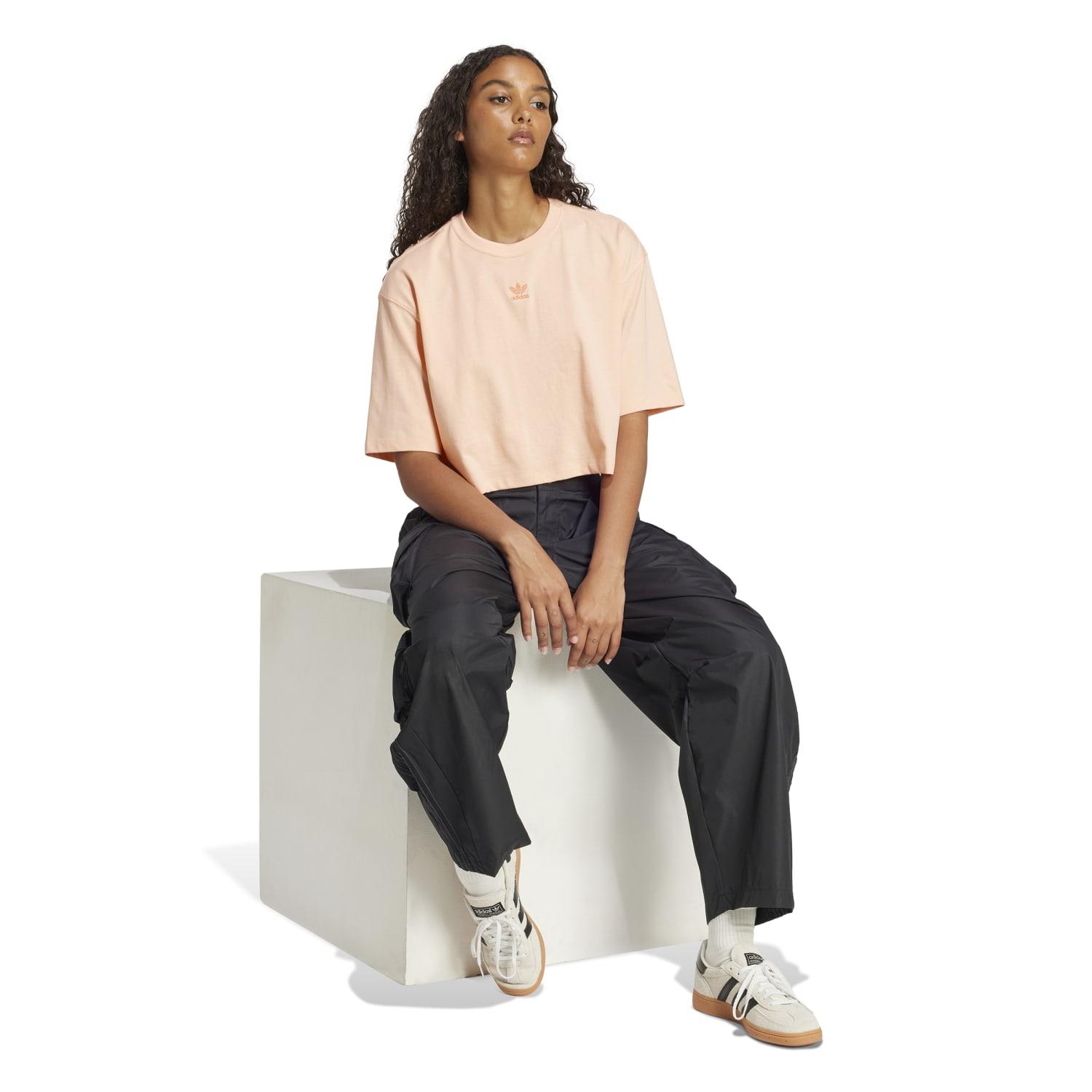 レディース 【adidas】 アディダス W ESS CROP TEE ショート