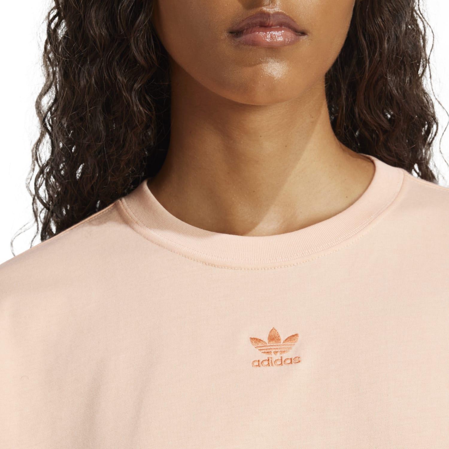 ★最終価格★【美品】アディダス　オリジナルス　ショート丈　Tシャツ　ピンク セール】adidas アディダス W ESS CROP TEE ショートスリーブ