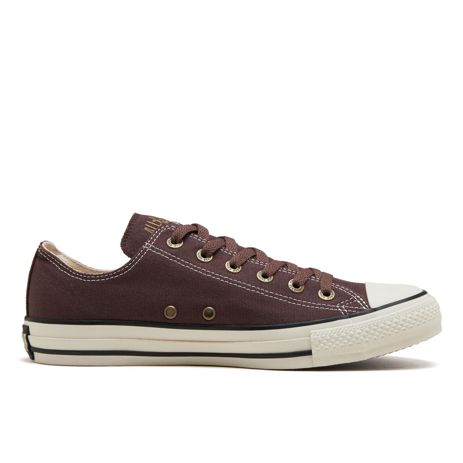 90s CONVERSE オールスター　USA製　ブラウン CONVERSE】 コンバース AS FLATEYELETS AG OX オールスター フラット