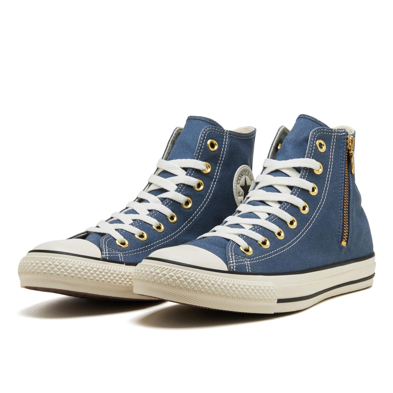 【CONVERSE】 コンバース AS GOLDZIP HI SLATE BLUE 国内発送 CONVERSE】 コンバース AS GOLDZIP HI オールスター ゴールド