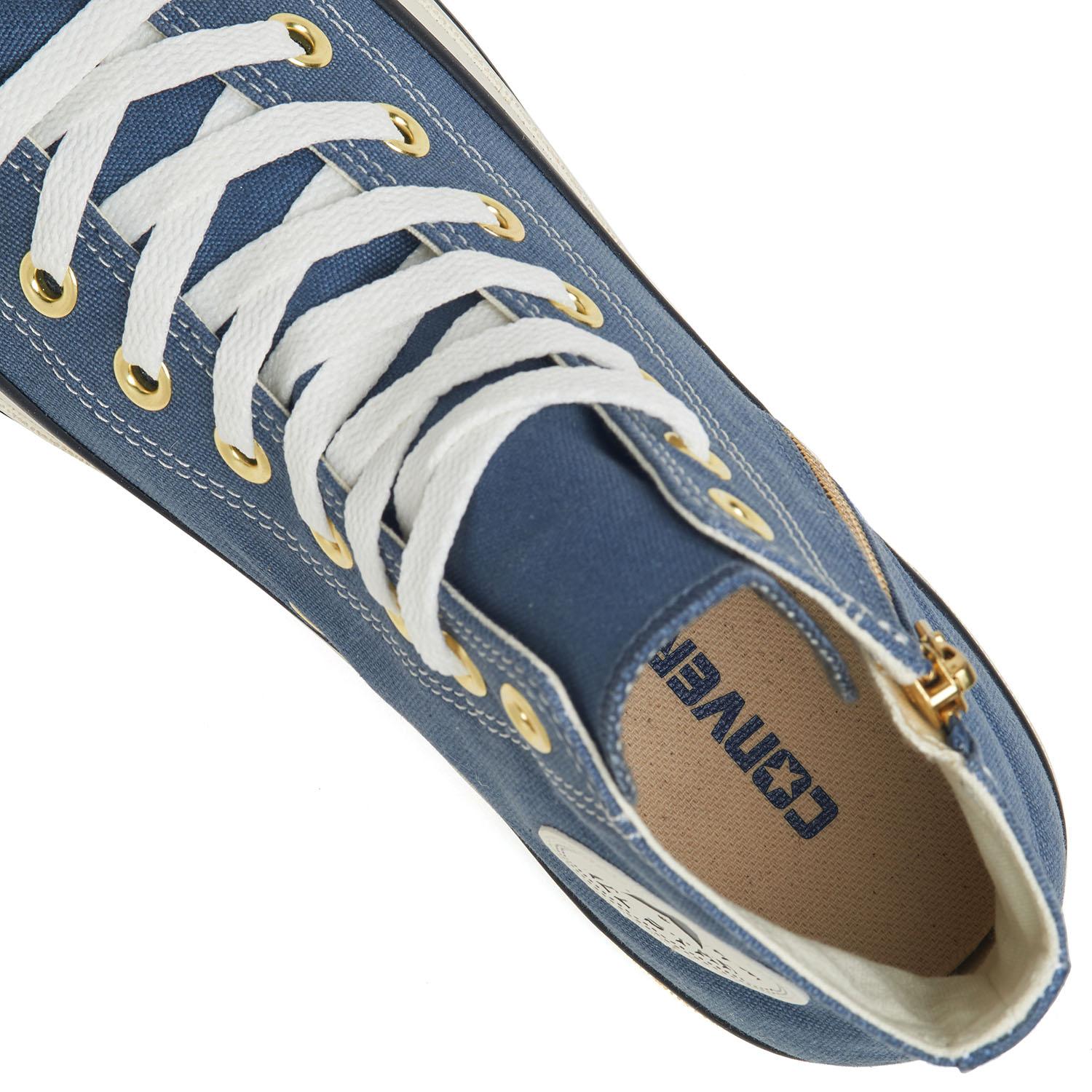 【CONVERSE】 コンバース AS GOLDZIP HI SLATE BLUE 国内発送 CONVERSE】 コンバース AS GOLDZIP HI オールスター ゴールド