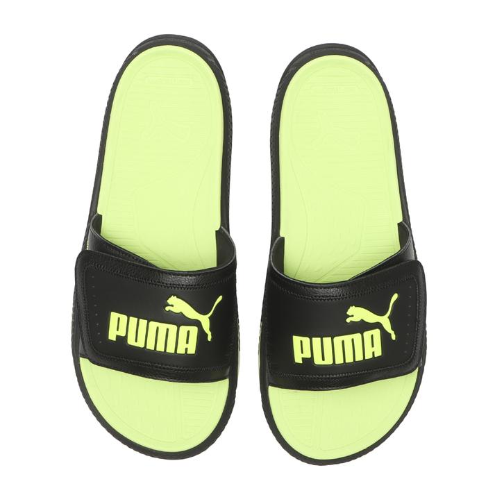 【送料無料】 【PUMA】 プーマ SOFTRIDEPRO SLIDE 24 V SOFTRIDEPRO スライド24 V 395431 ABC-MART限定 *15BK/YELLOW.A 22cm