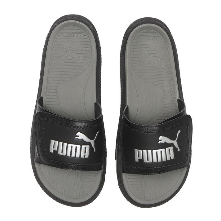 【送料無料】 【PUMA】 プーマ SOFTRIDEPRO SLIDE 24 V SOFTRIDEPRO スライド24 V 395431 ABC-MART限定 *17BK/SILVER 22cm
