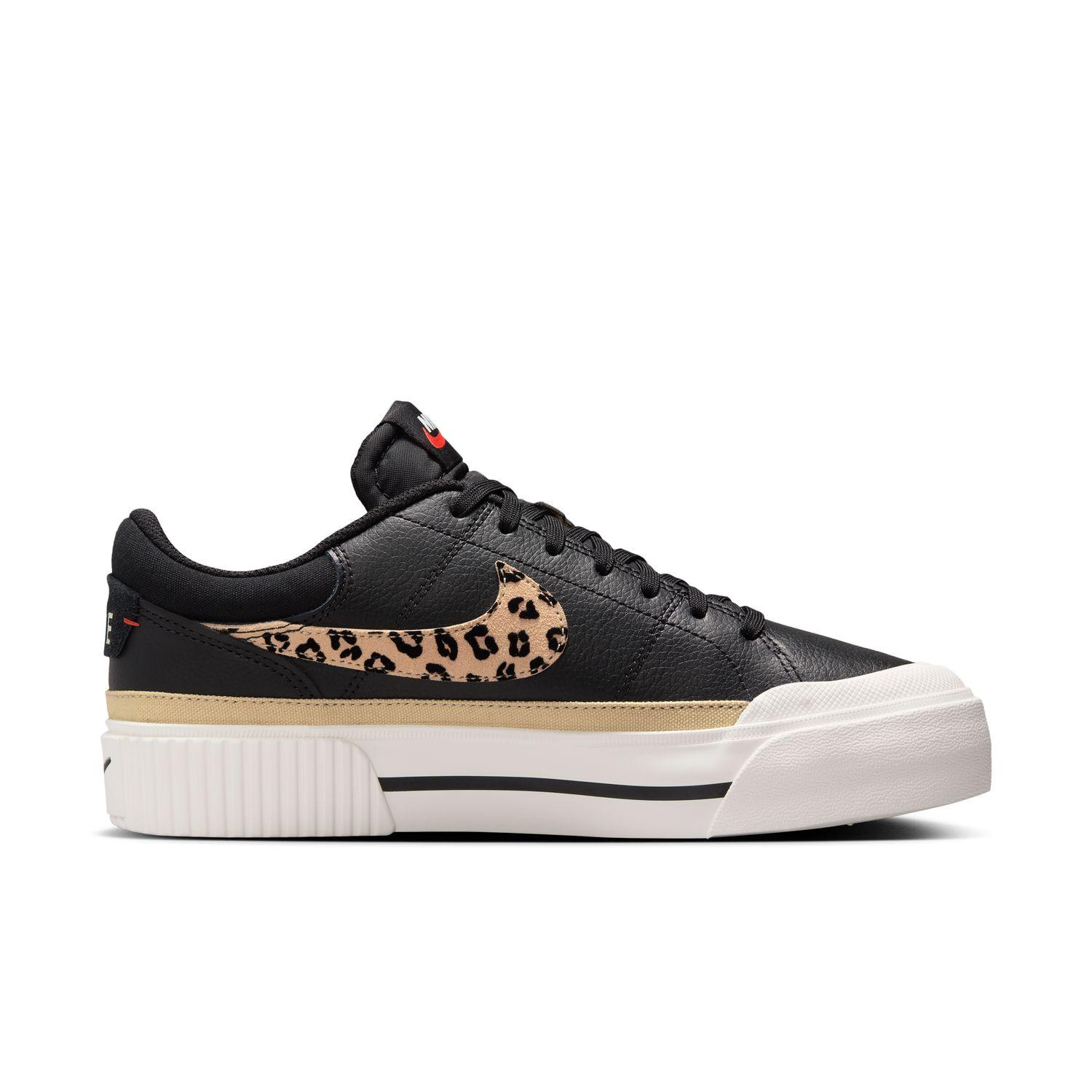 ★NIKE★大人気★W COURT LEGACY LIFT★追跡可 NIKE Court Legacy Lift Womens Shoes - BLK/WHT | Tillys