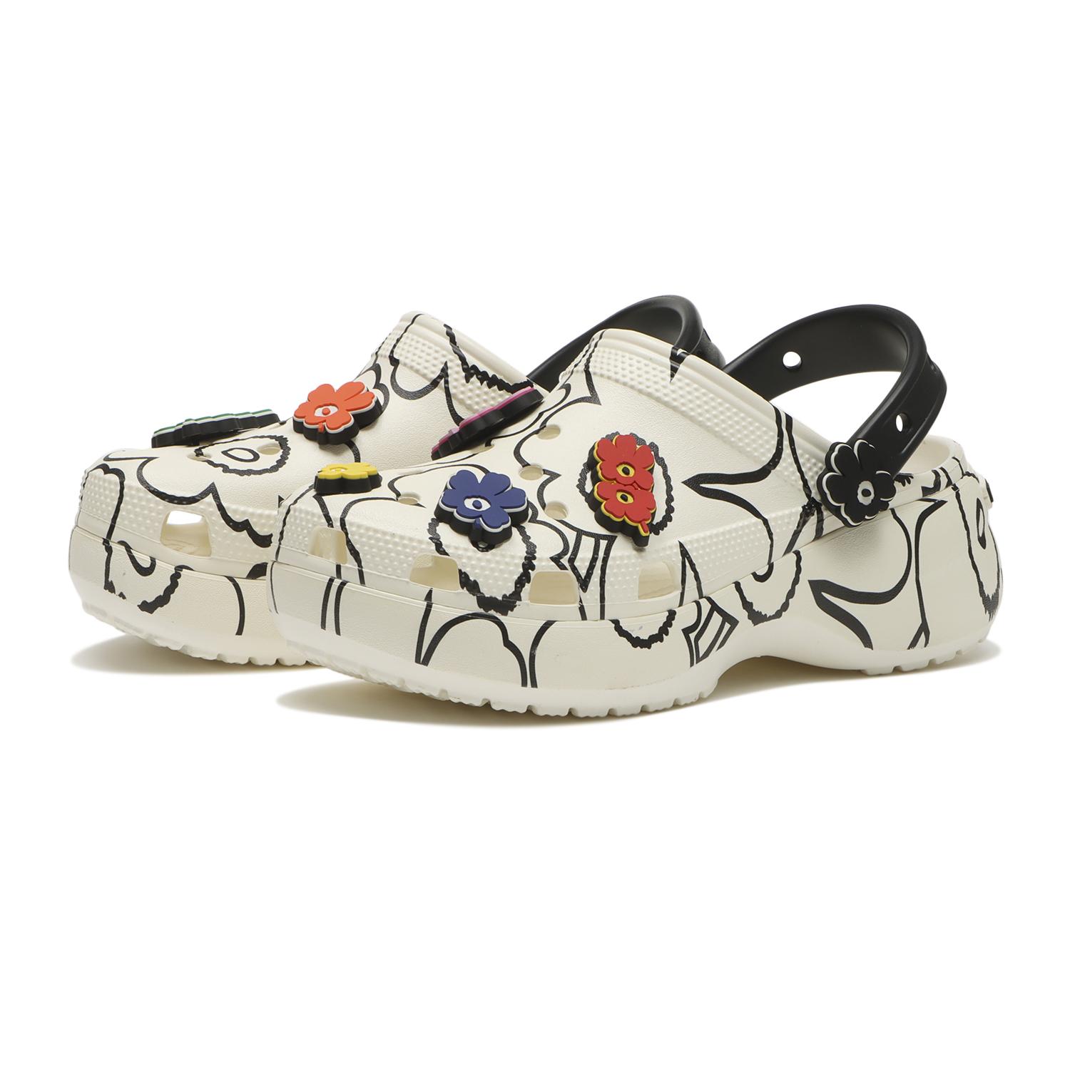 国内発☆送料無料！ちょい厚底！スマリメッコ×クロックス！ crocs】 クロックス MARIMEKKO CLS PLTFRM CLG MLT W マリメッコ