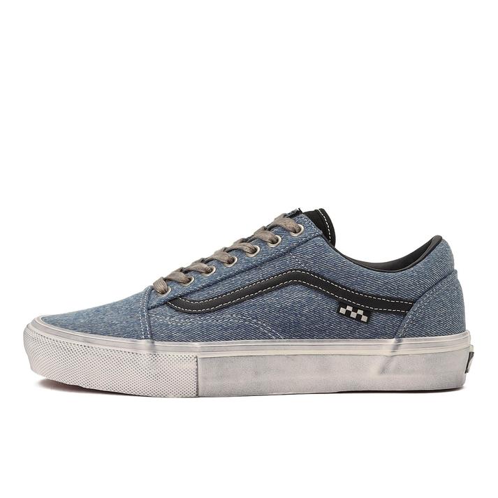 VANS �X�P�[�g �I�[���h�X�N�[�� DENIM BLUE/BLK