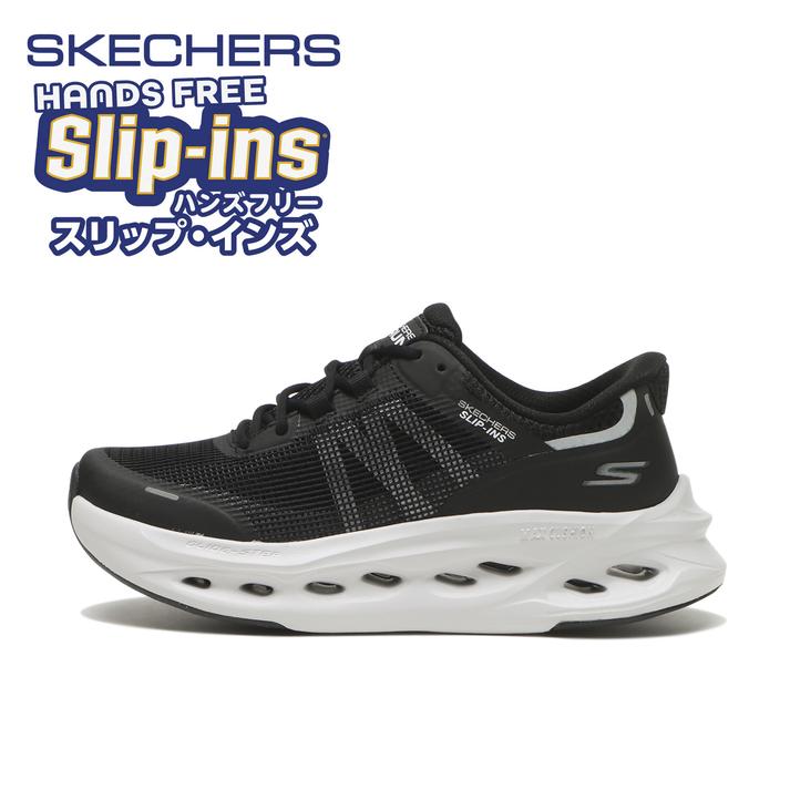 yz fB[X ySKECHERSz XPb`[Y MAX CUSHIONING GLIDE }bNXNbVjO OChXebv 129401 BKW 24.5cm
