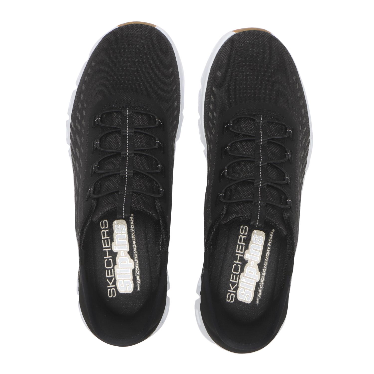 ノートスリーブ ブラック×ブラック SKECHERS スケッチャーズ レディース スニーカー 104574