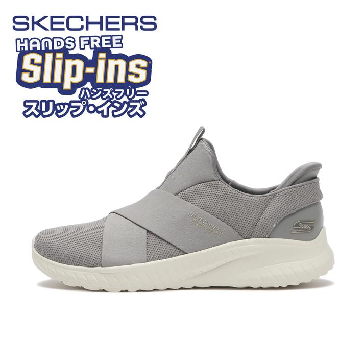yz fB[X ySKECHERSz XPb`[Y BOBS SPORT SQUAD CHAOS {uXXNbhJIX-A[g 117505 GRY 24cm