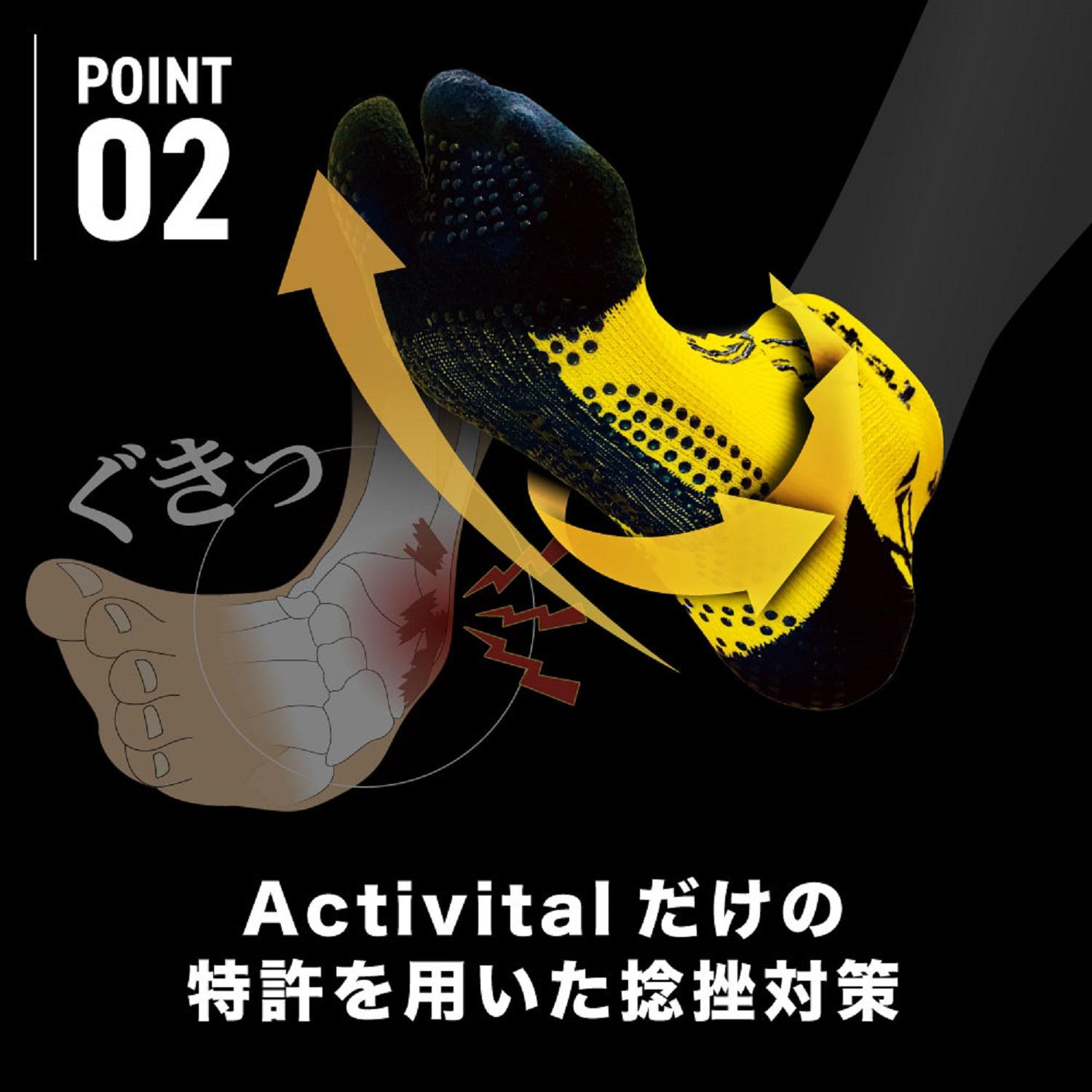 足袋型サポート 【Activital】 アクティバイタル Activital PRO ラン