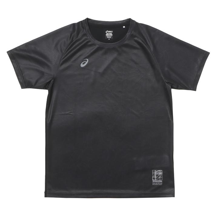 asics�E�F�A �h���C�O���t�B�b�N�����V���c P BLACK