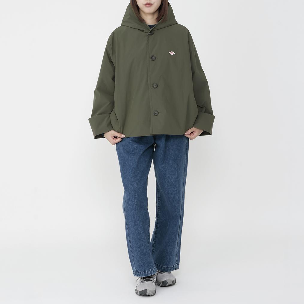 モデル：161cm / 着用サイズ：36 DANTON DANTON W's Insulation Hooded Wide Jacket画像2