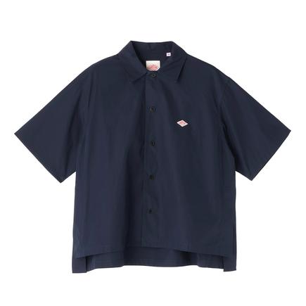 DANTON ウィメンズコットンポプリンハーフスリーブシャツ