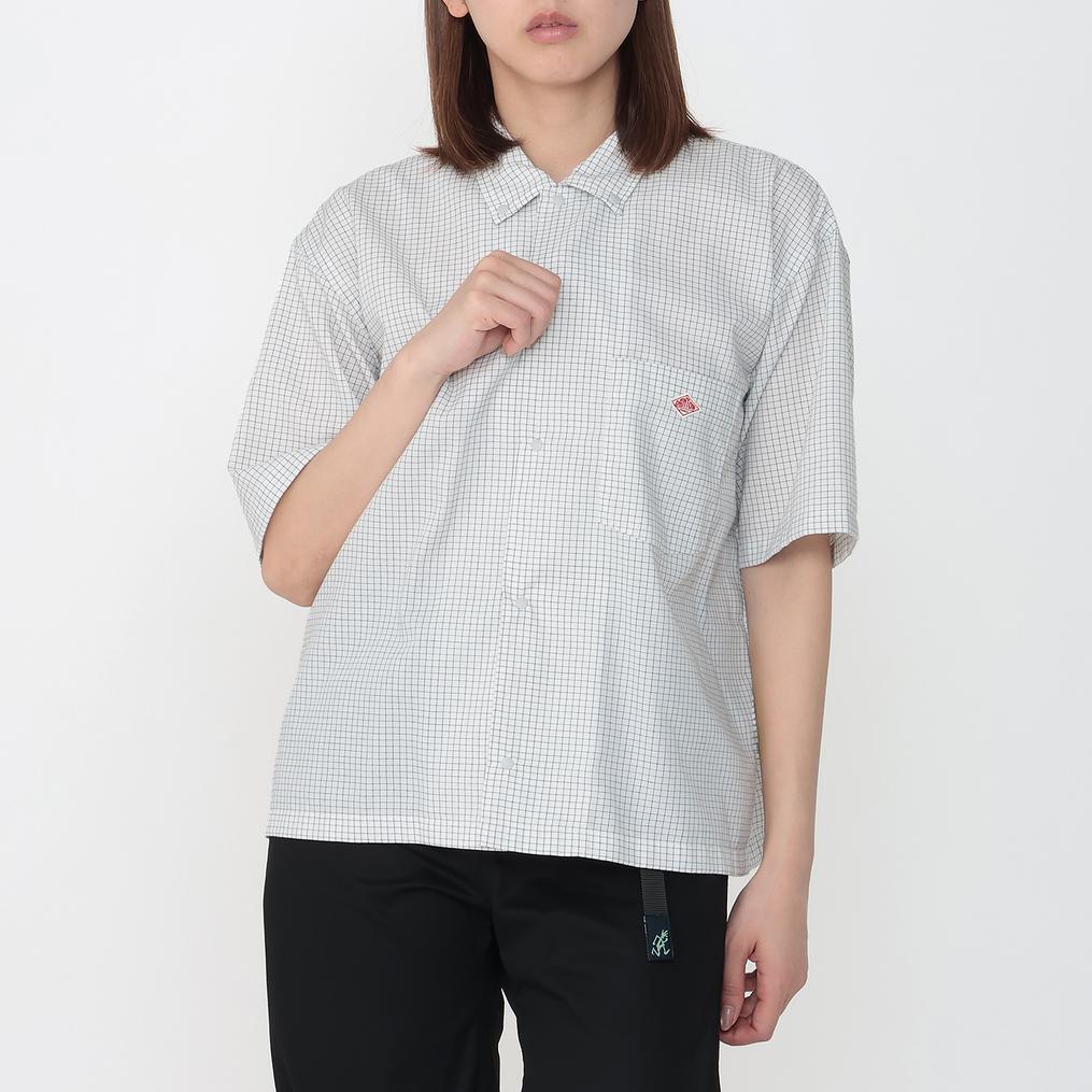 モデル：161㎝ / 着用サイズ：36 DANTON DANTON W's PLY OX S/S Short Shirt画像1
