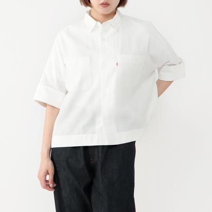 DANTON ウィメンズコットンシャンブレーワークシャツ