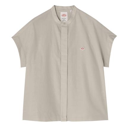 DANTON ウィメンズコットンリネンスラブスリーブレスシャツ