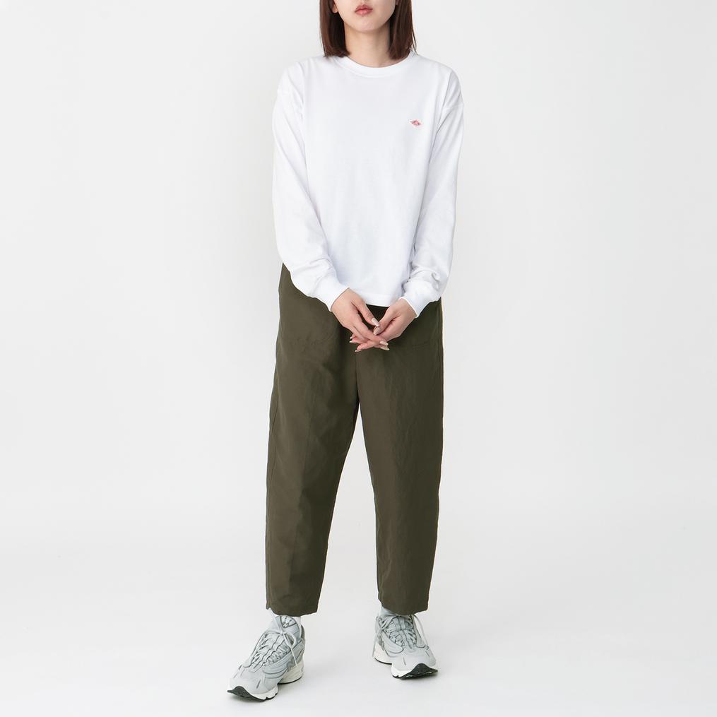 モデル：161cm / 着用サイズ：36 DANTON DANTON W's Cotton Linen Weather Easy Pant画像2