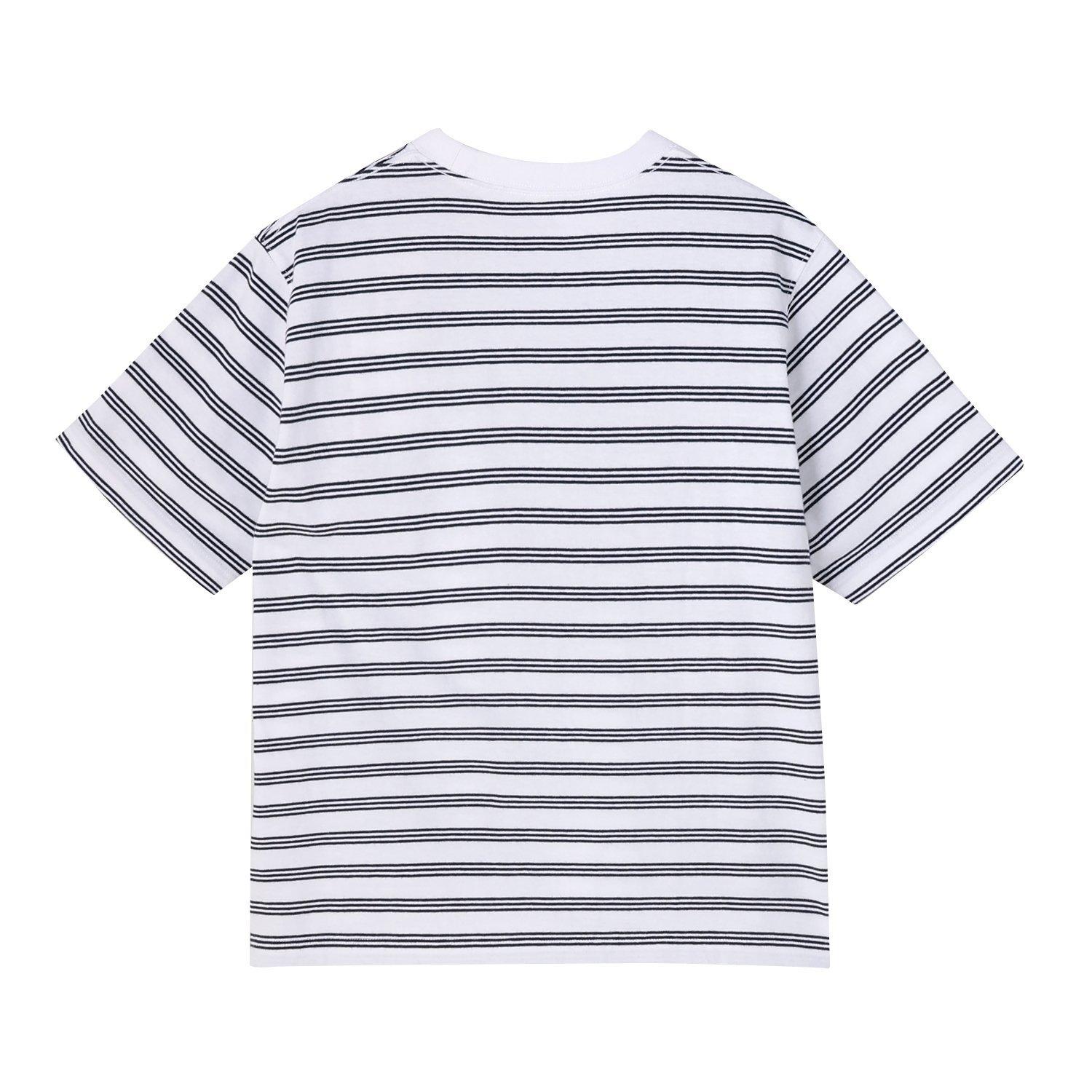 小哲どん DANTON DANTON W's Cotton Jersey Short T-Shirt Stripe｜OSHMAN'S