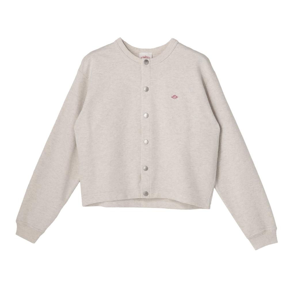  DANTON DANTON W's Cotton Terry Crew Neck Cardigan画像1