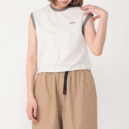 ORCIVAL ウィメンズエンブロイダリースリーブレスTシャツ