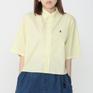 モデル：161㎝ / 着用サイズ：14 Gymphlex GYMPHLEX W's Short B.D. S/S Shirt画像1