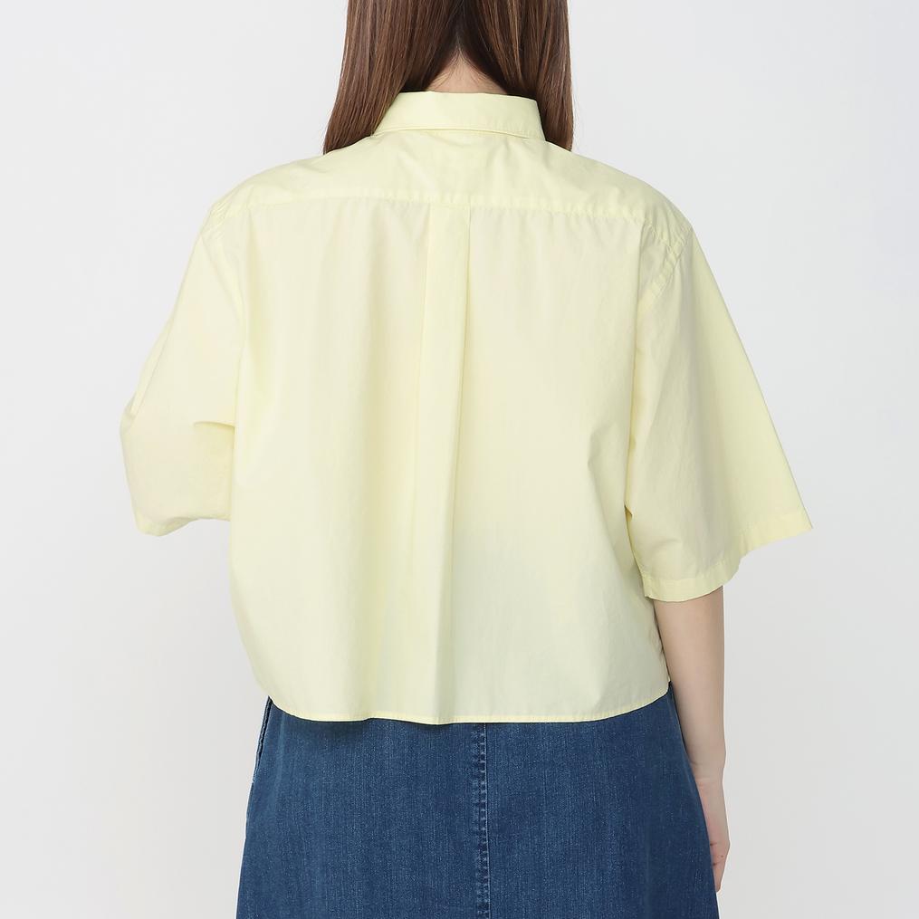 モデル：161㎝ / 着用サイズ：14 Gymphlex GYMPHLEX W's Short B.D. S/S Shirt画像3