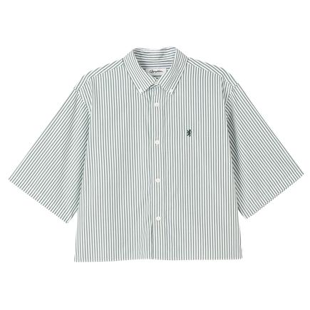 Gymphlex ウィメンズストライプショート S/S シャツ