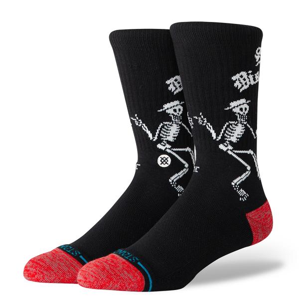 STANCE SOCKS スケリー ダンシング クルー ブラック L