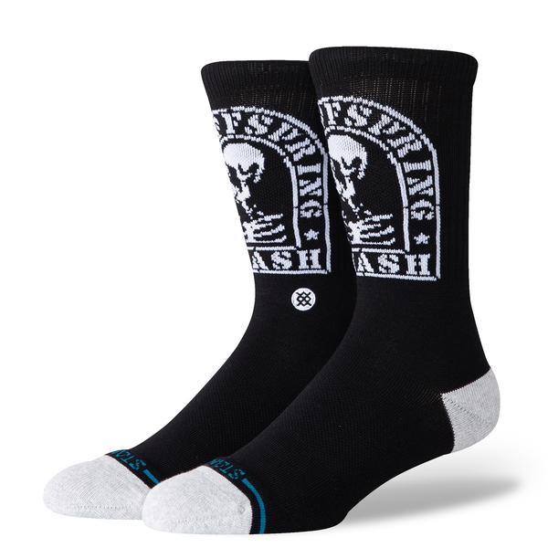 STANCE SOCKS スマッシュド クルー ブラック L