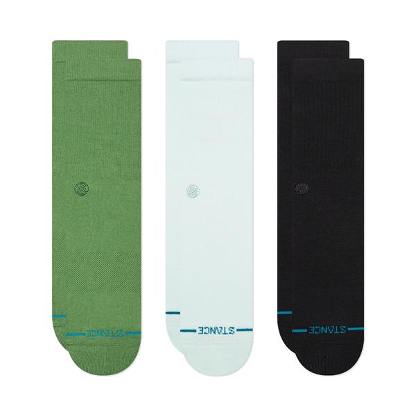 STANCE SOCKS アイコン 3パック ブルー L